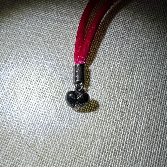 Pandora pink fabric cord bracelet - Picture 2 of 4